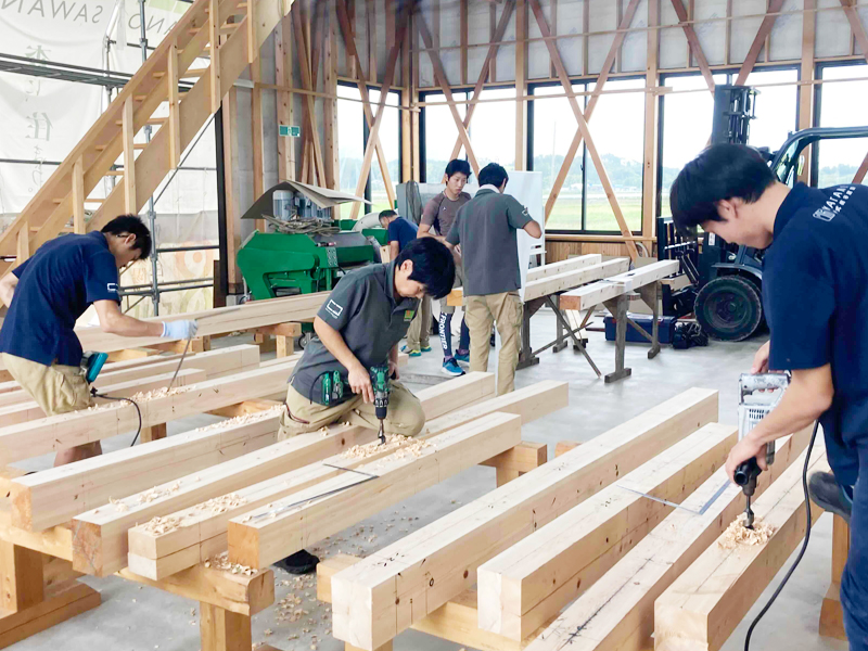 大工塾 実技研修の様子4