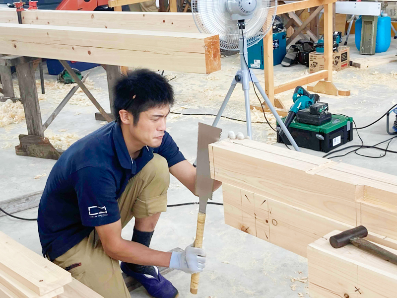 大工塾 実技研修の様子5