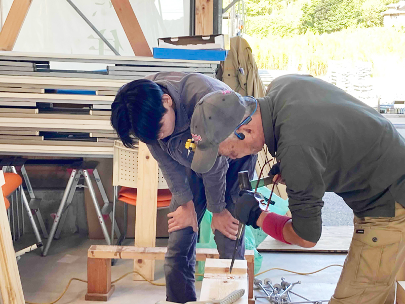 大工塾 実技研修の様子6